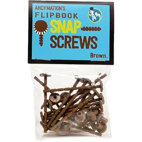 Andymation Snap Screws, Brown