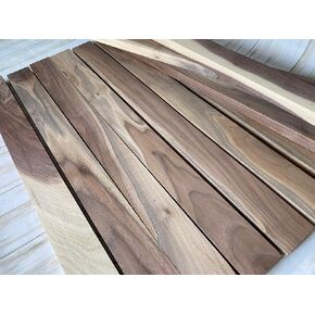 Woodchucks Wood 3/4" x 2" x 24" Combination of 5 Walnut, 5 Cherry, and 5 Maple - 15 Boards per Box