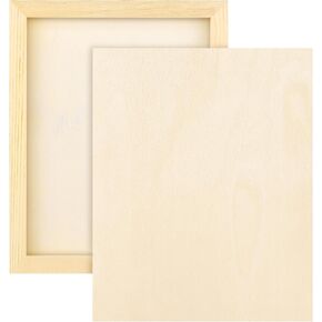 Aodaer 8 Pack Wood Panels 11 x 14 Inch Wooden Panels Canvas Unfinished Craft Wood Boards Panels for Art Crafts Acrylic and Oil Painting Pouring DIY Projects
