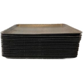 Crafts Foam Trays, Black Foam Meat Tray Paint and Ink Mixing Trays Food Tray School Printmaking Trays for DIY Craft 11" x 9" (25)