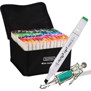 Alcohol Markers, 48 Colors Dual Tip Art Markers, Drawing Markers, Coloring Marker for Kids Sketching Adult Coloring