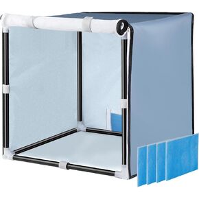 Siebwin Airbrush Paint Spray Booth,30 * 30 * 30inch Portable Spray Paint Booth Tool with Filter & Curtain, Tool for DIY Projects
