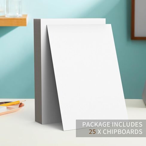 Chipboard Sheets 8.5" X 11", 25 Sheets of 40PT (Point) Chip Board for Book Binding, Perfect for Scrapbooking, Shipping Insert & Backing Picture Frames in Saudi Arabia