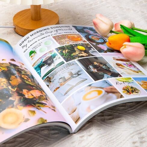 لوازم كتب لوحات الرؤية EggSun 2025، مجموعة المجلات القديمة المجمعة غير المرغوب فيها مع أكثر من 1000 ملصق من الصور والاقتباسات، لوحة تصور حلم المرأة 112P كتاب فني للمبتدئين in Saudi Arabia