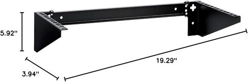 RackPath 6U Vertical Wall Mount Rack - Heavy Duty 125lbs Capacity Vertical Mounting Bracket (6U) in Saudi Arabia