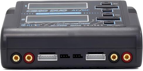 شاحن بطارية ليبو مزدوج RC LiPo AC150W DC240W 10A C240 ​​شاحن بطارية التوازن مفرغ لـ 1-6S LiPo Li-ion Life LiHV 1-15S NiCd NiMH PB بطارية ذكية RC سيارة in Kuwait