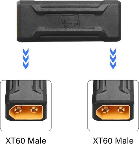 SinLoon 2 Pack XT60 Female to Female Connector Adapter XT60 Wireless Adapter for RC FPV Toy Car Plane Drone Battery (Female to Female) in Saudi Arabia
