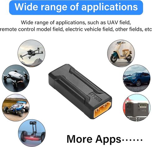 SinLoon 2 Pack XT60 Female to Female Connector Adapter XT60 Wireless Adapter for RC FPV Toy Car Plane Drone Battery (Female to Female) in Saudi Arabia