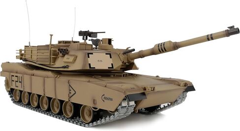 إصدار معدل 1/16 2.4 جيجا هرتز للتحكم عن بعد طراز US M1A2 Abrams Tank (برج دوار 360 درجة) (علبة تروس تروس فولاذية) (بطارية 3800 مللي أمبير) (مسارات معدنية وعجلة مسننة وعجلة خاملة) in Kuwait