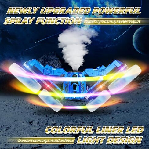Remote Control Car, 360°Rotating 4WD RC Cars with Cool Spray, 2.4Ghz Double Sided RC Stunt Car with Cool Lights, RC Drift Car for Kids Toys Best Gifts for Boys Girls Age 4-6 7 8-13 Year Old in Saudi Arabia