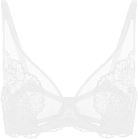 حمالات صدر HSIA للنساء من الدانتيل غير المبطنة لتصغير الثدي حمالة صدر بتغطية كاملة مع سلك داخلي in Kuwait