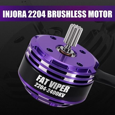 محرك INJORA بدون فرشاة MBL32 ESC و2400KV Fat Viper 2204 Outrunner Motor وناقل الحركة لـ 1/18 RC Crawler TRX4M in Saudi Arabia