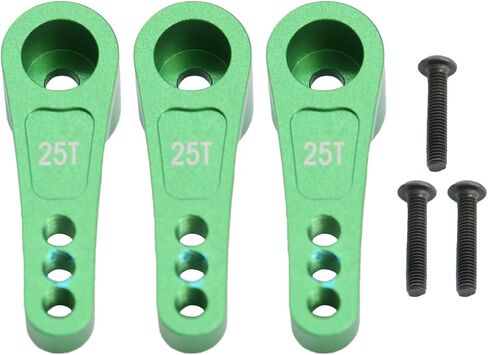 3PCS Aluminum 25T Servo Horn Steering Arm for Arrma Kraton/Outcast/Talion/Mojave/Felony/Infraction/Senton Upgrade Part (Red) in Kuwait