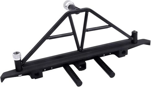 Metal Front Bumper Mounts Set w/Winch & 5mm LED White Lights for TRX-4 Axial SCX10 SCX10 II 90046 SCX10 III AXI03007 Redcat Gen 7 1/10 RC Crawler in Kuwait