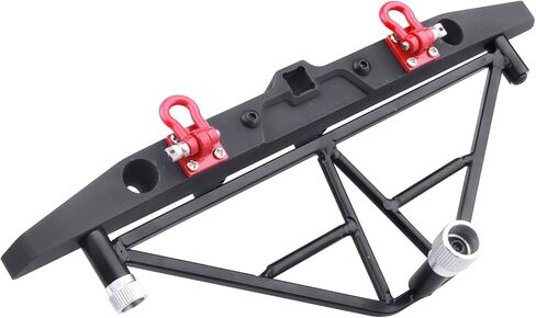 Metal Front Bumper Mounts Set w/Winch & 5mm LED White Lights for TRX-4 Axial SCX10 SCX10 II 90046 SCX10 III AXI03007 Redcat Gen 7 1/10 RC Crawler in Kuwait