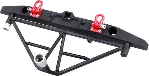 Metal Front Bumper Mounts Set w/Winch & 5mm LED White Lights for TRX-4 Axial SCX10 SCX10 II 90046 SCX10 III AXI03007 Redcat Gen 7 1/10 RC Crawler in Kuwait