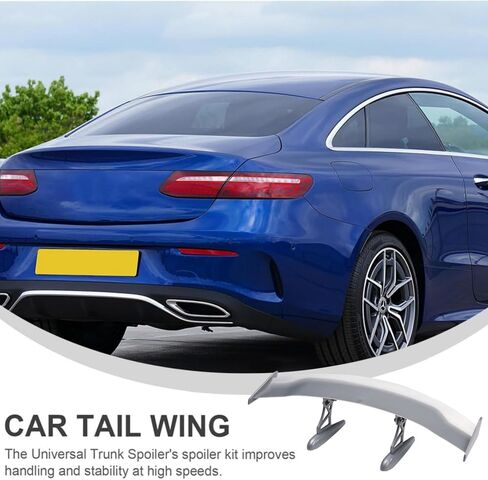 Mini Spoilers for Cars 11.8Inch Universal Auto Car Tail Wing Black Texture Cool Decoration Non-Punching Tiny Trunk Spoiler Automotive Exterior Accessories RC Car Modified Parts in Saudi Arabia