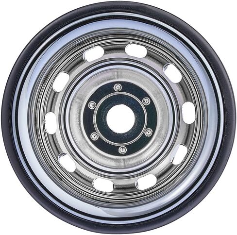 1.0 Bead Lock Retro Deep Dish Metal Wheels Positive Offset 2.7mm 10 Spokes Wheels for TRX4M SCX24 Bronco C10 JLU Deadbolt 1/18 1/24 RC Crawler Car, Come with Adapter for TRX4M(Bright silver) in Saudi Arabia