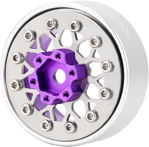 4PCS Grade 5 Titanium Wheel Face Aluminum 1.0 Inch Wheels Hubs for 1/24 Axial SCX24 TRX4M FCX24 Redcat Ascent-18 1/18 RC Crawler Car Upgrade Parts in Kuwait