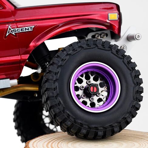 4PCS Grade 5 Titanium Wheel Face Aluminum 1.0 Inch Wheels Hubs for 1/24 Axial SCX24 TRX4M FCX24 Redcat Ascent-18 1/18 RC Crawler Car Upgrade Parts in Kuwait