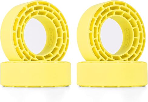 INJORA Silicone Rubber Inserts for 68-72mm 1.3" Tires, 4pcs (Yellow) in Saudi Arabia