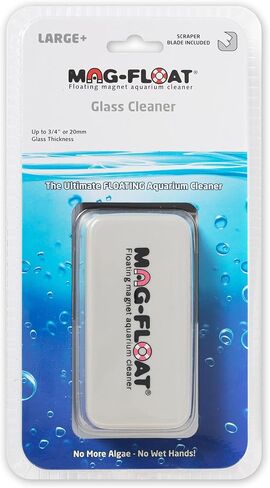 Medium Glass Floating Algae Scraper 125 | Magfloat Magnetic Fish Tank Cleaner | Magnet Scrubber Brush Cleaning Tool for Aquarium in Saudi Arabia