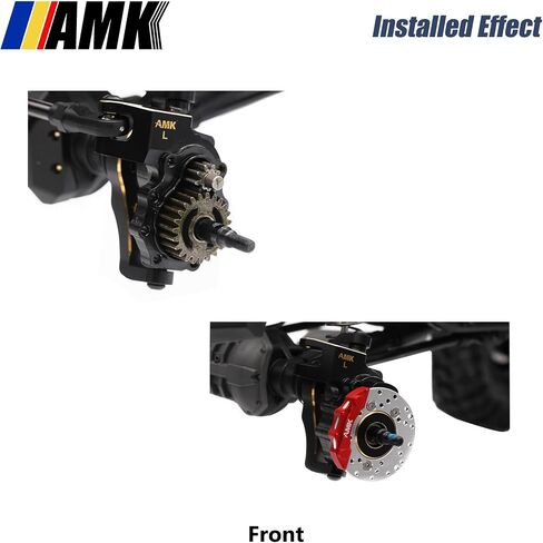 AMK Steel TRX4 CVD Kit Black Portal Alxe Drive Shaft Set مع محامل كروية معدنية مختومة مطاطية مطابقة لترقيات 1/10 RC Crawler TRX4 in Saudi Arabia