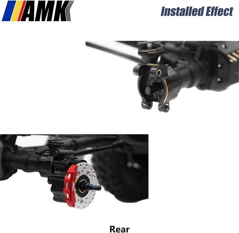 AMK Steel TRX4 CVD Kit Black Portal Alxe Drive Shaft Set مع محامل كروية معدنية مختومة مطاطية مطابقة لترقيات 1/10 RC Crawler TRX4 in Saudi Arabia
