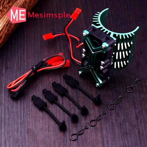 4274 4068 مروحة محرك ومشابك للجسم لسيارات Arrma 1/7 1/8 RC Felony Infration Limitless Kraton Outcast Notorious 6S Motor Heatsink 40mm 42mm مروحة تبريد ترقيات الأجزاء باللون الأحمر in Saudi Arabia