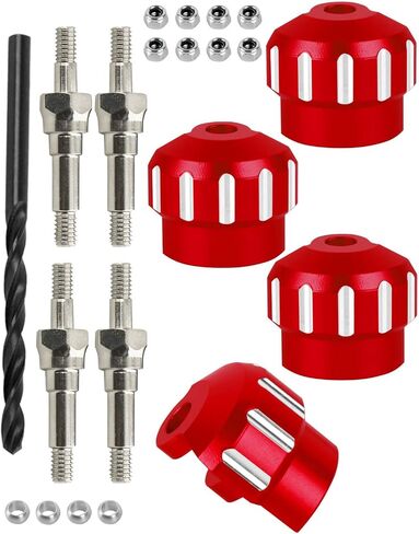 RC Shock Cap Protector & Shock Standoff Upgrades Part for 1/8 Typhon Kraton Outcast Notorious Talion 6S BLX,1/7 Mojave Infraction Felony 6S BLX Limitless,Red in Saudi Arabia