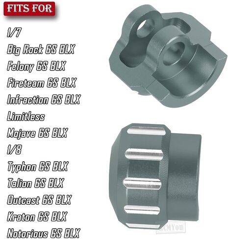 RC Shock Cap Protector & Shock Standoff Upgrades Part for 1/8 Typhon Kraton Outcast Notorious Talion 6S BLX,1/7 Mojave Infraction Felony 6S BLX Limitless,Red in Saudi Arabia