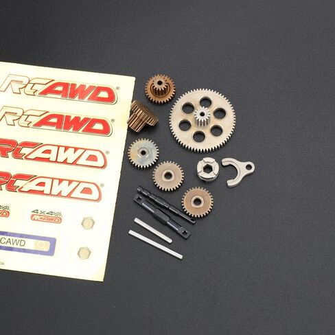RCAWD FCX24 تروس ناقل الحركة ومجموعة محور علبة التروس لـ FMS 1/24 FCX24 Series 1/18 FCX18 LC80 ترقيات الجزء in Saudi Arabia