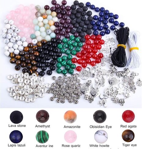 Colle Rhinestone Beads for Jewelry Making - 225pcs 10mm Pave Disco Ball Polymer Clay Rhinestones Round Charms Crystal Diamond Beads Bulk for Crafting Necklace Bracelet Earring DIY Decoration in Kuwait