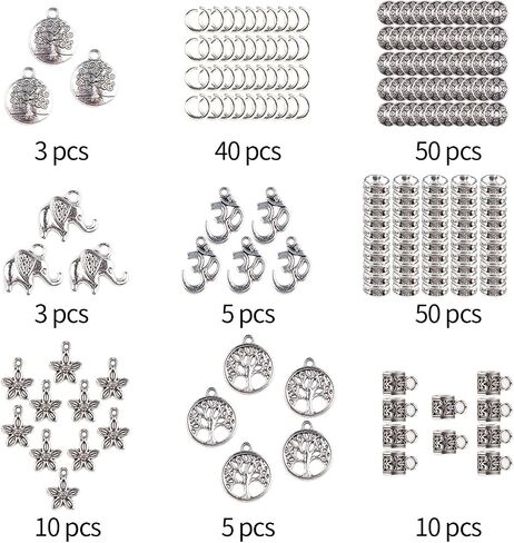 Colle Rhinestone Beads for Jewelry Making - 225pcs 10mm Pave Disco Ball Polymer Clay Rhinestones Round Charms Crystal Diamond Beads Bulk for Crafting Necklace Bracelet Earring DIY Decoration in Kuwait