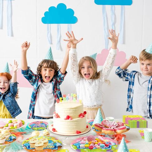 40Pcs Sponge-Bobs Party supplies Theme Cartoon party decoration include 20 Napkins,20 Plates,for Sponge Cartoon Party Decoration in Saudi Arabia