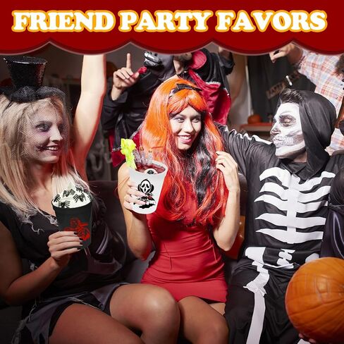 20 قطعة من أكواب حفلات الهالوين الرعب من ANYMONYPF، لوازم حفلات الهالوين، 12 أونصة، أكواب بلاستيكية قابلة لإعادة الاستخدام، أكواب شرب الهالوين من أجل هدايا حفلات الهالوين in Kuwait