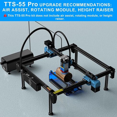 Twotrees TTS55 Pro Laser Engraver 40W Laser Engraver Machine 32 Bit اللوحة الأم، لقطع الخشب الرقائقي ونقش الخشب والألمنيوم، طاقة الليزر: 5500 ميجاوات، منطقة النقش: 300 × 300 مم (إصدار ترقية) in Saudi Arabia