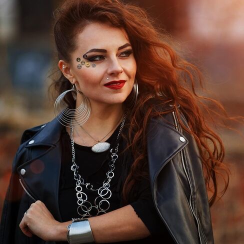 28 قطعة من شارات العين Steampunk المعدنية العتيقة من إكسسوارات Steampunk DIY بألوان متنوعة عجلة ترس Steampunk مع 50 نقطة صمغ سيليكون ذاتية اللصق لمستلزمات الحفلات والملابس in Saudi Arabia