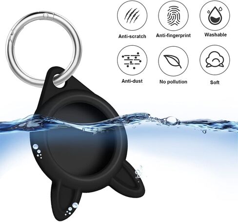 4 عبوات من السيليكون لغطاء علامة Apple Airtag ، غطاء واقي لجهاز Apple Airtag Skin مع حلقة مفاتيح وآمنة لجهاز Apple Airtag Tracking Locator Anti-Lost Tracker Finder Protector (4 Pack 2) in Kuwait