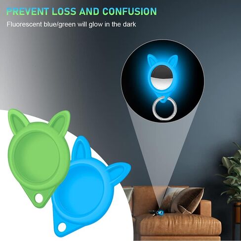 4 عبوات من السيليكون لغطاء علامة Apple Airtag ، غطاء واقي لجهاز Apple Airtag Skin مع حلقة مفاتيح وآمنة لجهاز Apple Airtag Tracking Locator Anti-Lost Tracker Finder Protector (4 Pack 2) in Kuwait