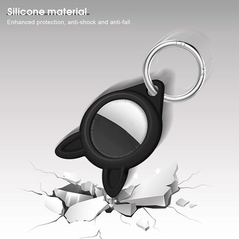 4 عبوات من السيليكون لغطاء علامة Apple Airtag ، غطاء واقي لجهاز Apple Airtag Skin مع حلقة مفاتيح وآمنة لجهاز Apple Airtag Tracking Locator Anti-Lost Tracker Finder Protector (4 Pack 2) in Kuwait