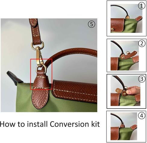 حزام كروس متوافق مع حقيبة Longchamp LP Xtra XS ومجموعة التحويل والأجهزة الذهبية in Saudi Arabia