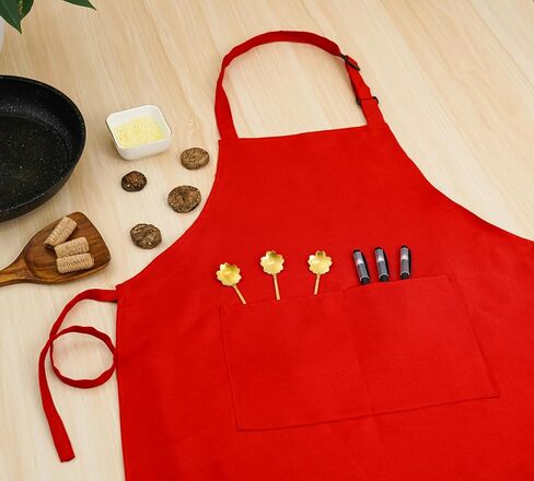 Kid Apron Adjustable Strap with 2 Pockets Painting Cooking Craft Backing Unisex Age 5-12 in Saudi Arabia