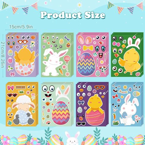 OHOME Halloween Stickers for Kids - Halloween Party Favors - DIY Halloween Crafts Stickers - Halloween Games | Kids Halloween Toys Gifts Treats Decorations Activities Party Supplies(24 Sheets) in Saudi Arabia