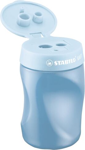Ergonomic Container Sharpener - STABILO EASYsharpener - 3 in 1 - Left-Handed - Blue in Saudi Arabia