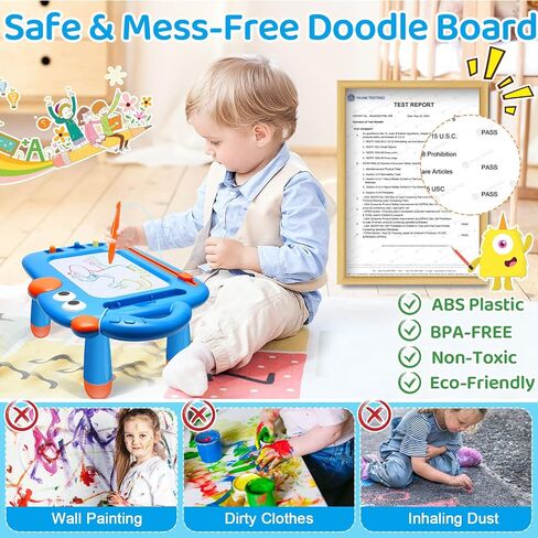Magnetic Drawing Board for Toddler Boys, Toys for 1 2 3 Year Old Boy, Mess Free Doodle Board Pad, Kids Magna Writing Board, Educational Toys for Toddlers 1-3, Etch Sketch Birthday Xmas Gifts for Boy in Saudi Arabia