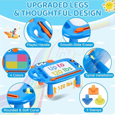 Magnetic Drawing Board for Toddler Boys, Toys for 1 2 3 Year Old Boy, Mess Free Doodle Board Pad, Kids Magna Writing Board, Educational Toys for Toddlers 1-3, Etch Sketch Birthday Xmas Gifts for Boy in Saudi Arabia