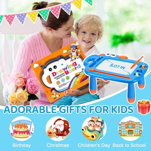 Magnetic Drawing Board for Toddler Boys, Toys for 1 2 3 Year Old Boy, Mess Free Doodle Board Pad, Kids Magna Writing Board, Educational Toys for Toddlers 1-3, Etch Sketch Birthday Xmas Gifts for Boy in Saudi Arabia