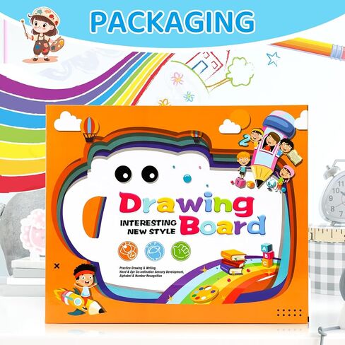 Magnetic Drawing Board for Toddler Boys, Toys for 1 2 3 Year Old Boy, Mess Free Doodle Board Pad, Kids Magna Writing Board, Educational Toys for Toddlers 1-3, Etch Sketch Birthday Xmas Gifts for Boy in Saudi Arabia