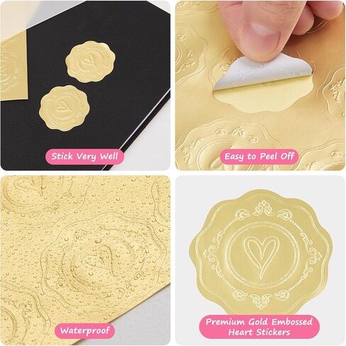 50 حزمة من السترات الرقيقة المطوية مسبقًا لدعوات 5 × 7، سترات شفافة من الورق الرقيق وبطانات مغلف ورقية مع نمط زهرة برية، ملصقات ذهبية لحفلات الزفاف وحفلات استقبال المولود الجديد وحفلات أعياد الميلاد in Kuwait